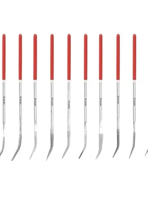 Sada pilníků jehlových diamantových 3 x 140 mm 10 ks 30 mm