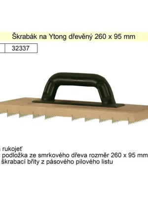 Škrabák na Ytong dřevěný 260x95mm