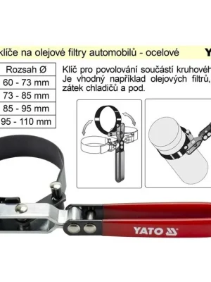 Pásový klíč na olejové filtry 95 - 110 mm Yato