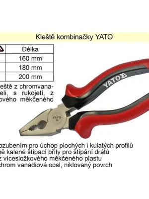 Kleště  YATO kombinačky 200mm