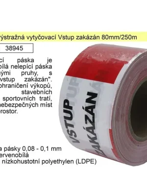 Páska výstražná vytyčovací Vstup zakázán 80mm/250m