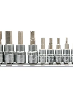 YATO Sada gola ořechů 3/8 a 1/4 s bity inbus imbus HEX 2-12mm