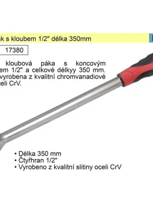 Páka trhák s kloubem 1/2" délka 350mm