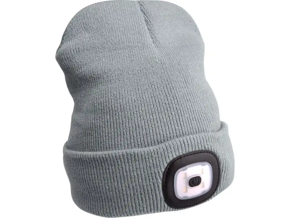EXTOL LIGHT čepice s čelovkou, nabíjecí, USB, šedá, univerzální velikost 43195