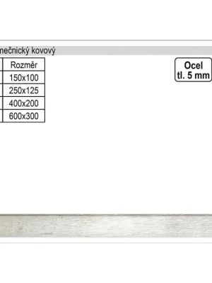 Úhelník zámečnický kovový 200x400mm