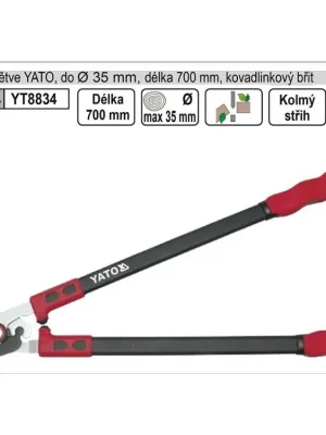 Nůžky na větve YATO 700mm kovadlinkový břit převodové