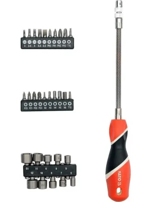 Šroubovák ohebný s příslušenstvím 31 ks