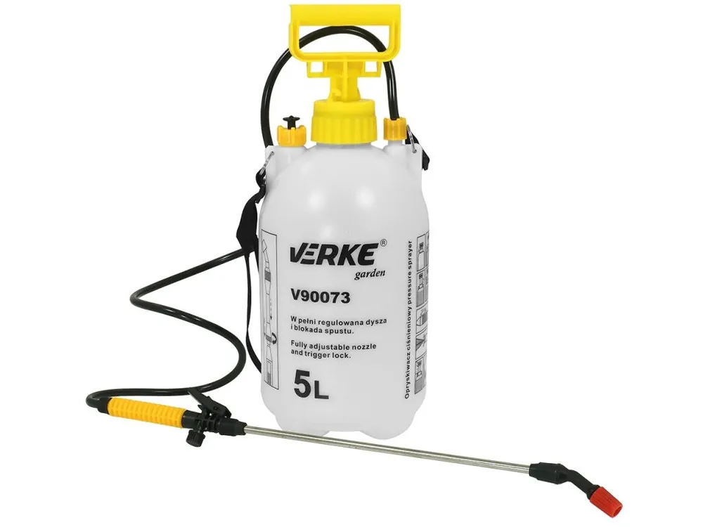 VERKE GARDEN Zahradní tlakový postřikovač s popruhem přes rameno - 5L