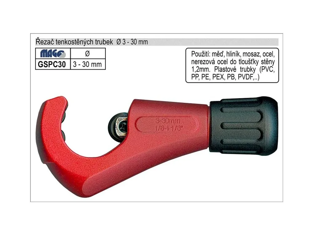 Řezač tenkostěnných trubek 3-32mm Magg