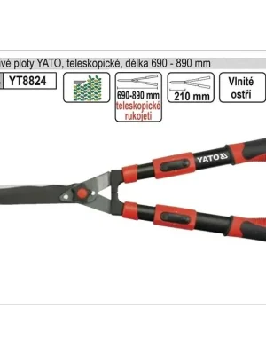Nůžky na živé ploty YATO 690-890mm teleskopické