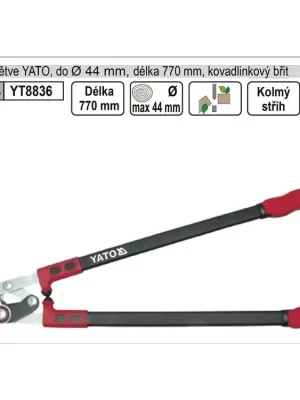 Nůžky na větve YATO 780mm kovadlinkový břit převodové
