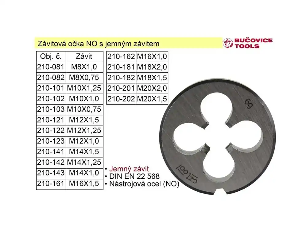 Závitové očko M20x1,5 NO jemný závit