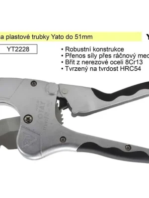 Nůžky na plastové trubky Yato do 51mm