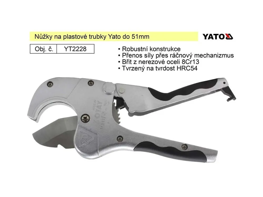 Nůžky na plastové trubky Yato do 51mm