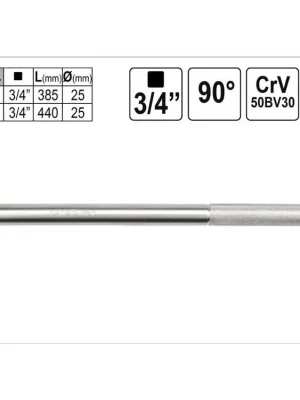 Páka trhák zahnutý 90° 3/4" délka 440mm