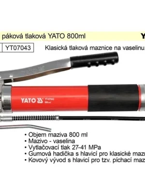 Maznice páková tlaková YATO 800ml