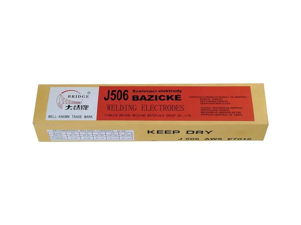 Elektrody bazické 3,2mm J506 balení v krabici 5kg