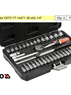 YATO Gola sada 38 dílů 1/4" YT-14471
