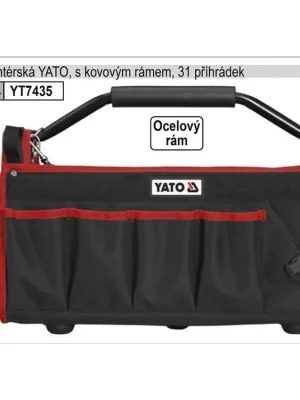 Taška YATO montérská s 31 kapsami a kovovými madly