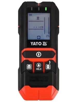 YATO Detektor kovů, elektrických kabelů, dřeva a vlkoměr YT-73138