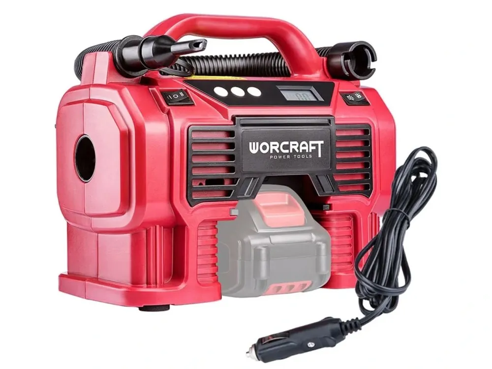 WORCRAFT CAC-S20LiA Aku kompresor 20V, autozásuvka, (bez baterie a nabíječky)