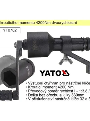 YATO Násobič kroutícího momentu 4200Nm dvourychlostní YT-0782