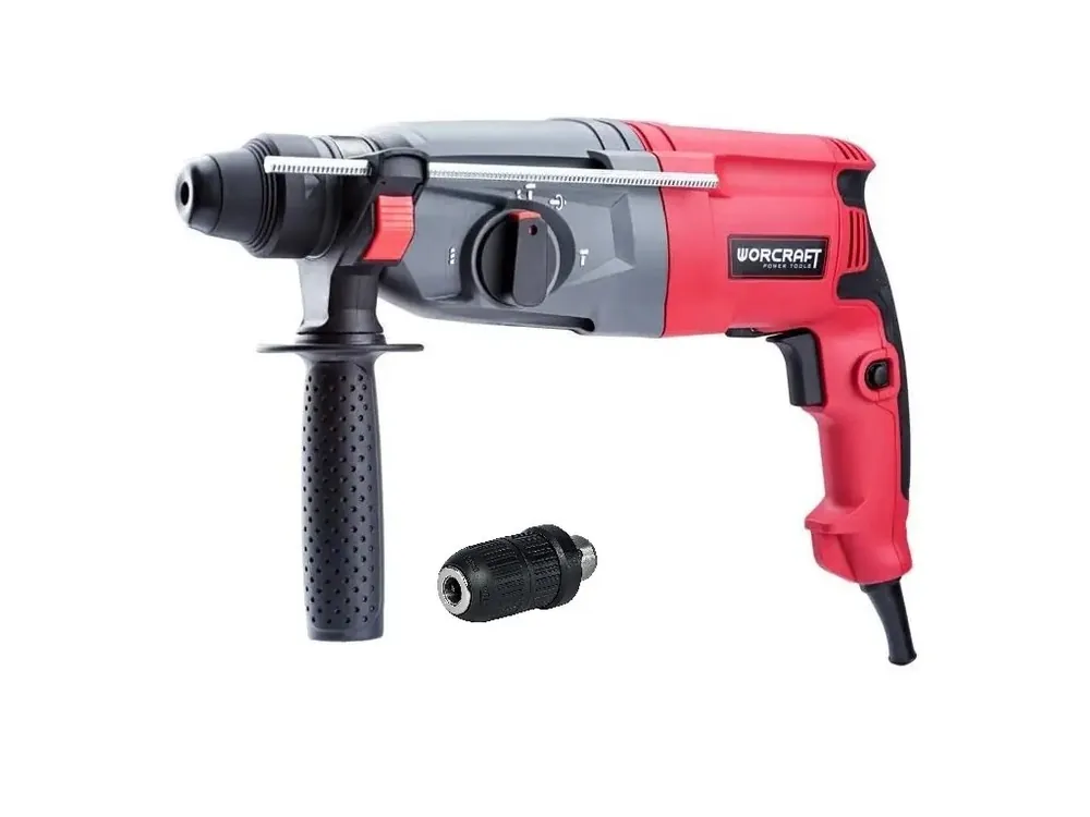 Vrtací kombinované kladivo Worcraft RH09-26C SDS plus 820W s vyměnitelnou hlavou 113387
