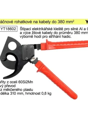 Kleště ráčnové rohatkové na kabely do průřezu 380mm2