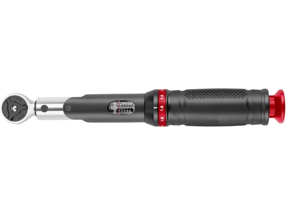 FORTUM Klíč momentový se stupnicí, 72 zubů, 1/4", 5-25Nm, CrV