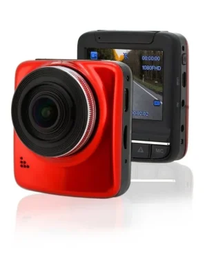 Kamera do auta Full HD 2,4" červená GPS