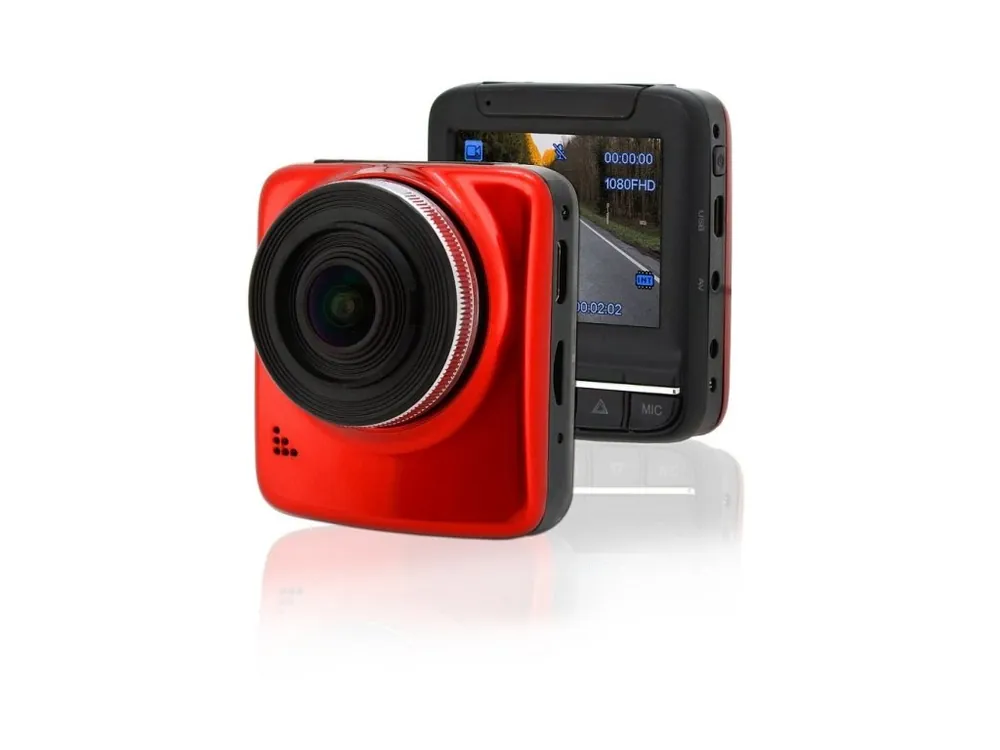 Kamera do auta Full HD 2,4" červená GPS