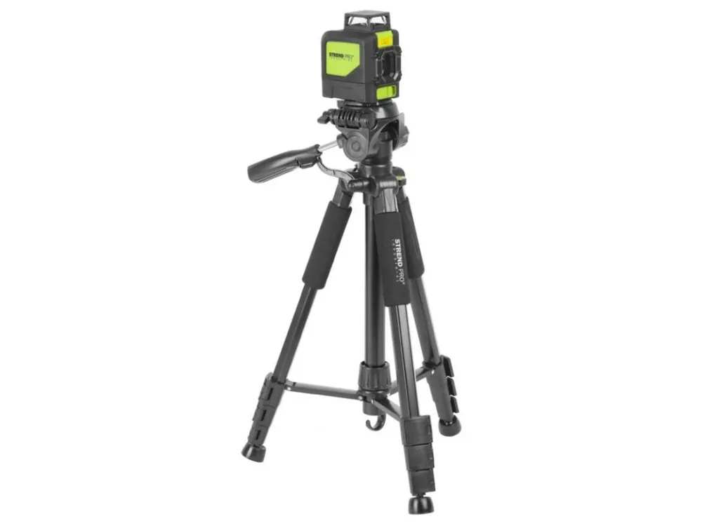 Křížový laser 360° zelený paprsek, samonivelační STREND PRO INDUSTRIAL 901CG + STATIV