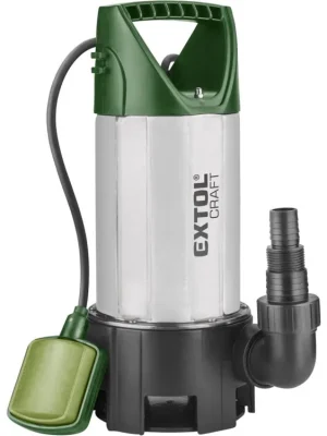 EXTOL CRAFT Kalové čerpadlo ponorné nerezové na znečištěnou vodu, 1100W, 15000l/h 414162