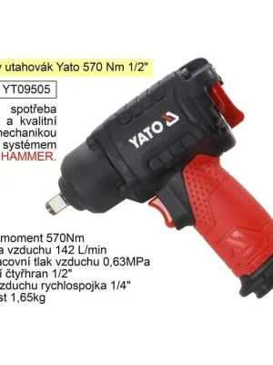 Rázový utahovák Yato 570 Nm 1/2" YT-09505