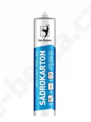 Akrylový tmel na sádrokartony - bílý - 280 ml - BD - Den Braven