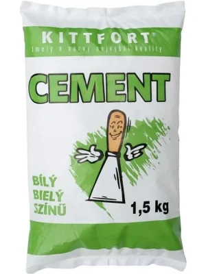 Cement bílý 1,5kg KITTFORT