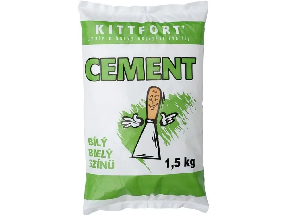 Cement bílý 1,5kg KITTFORT