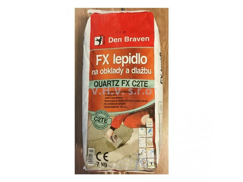 Lepidlo na obklady a dlažbu QUARTZ FX C2TE 7kg Den Braven
