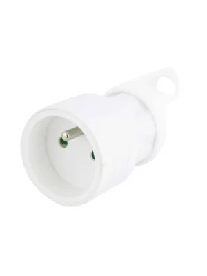 Zásuvka přímá, 250V / 16A, bílá