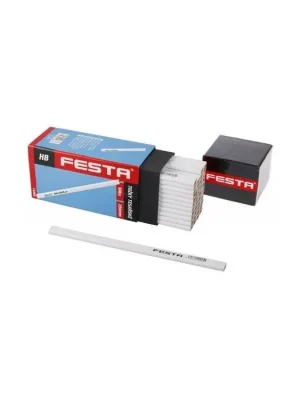 Tužka tesařská HB, 250 mm, bílý lak, FESTA