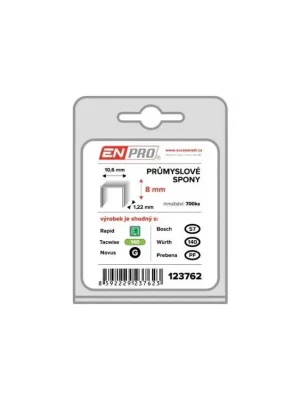 Spony PROFI, 345/08 mm, 700 ks, blistr, ENPRO