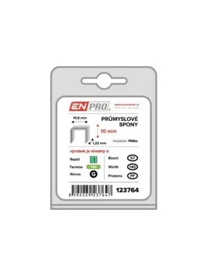 Spony PROFI, 345/10 mm, 700 ks, blistr, ENPRO