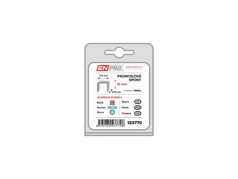 Spony PROFI, 530/10 mm, 1000 ks, ENPRO