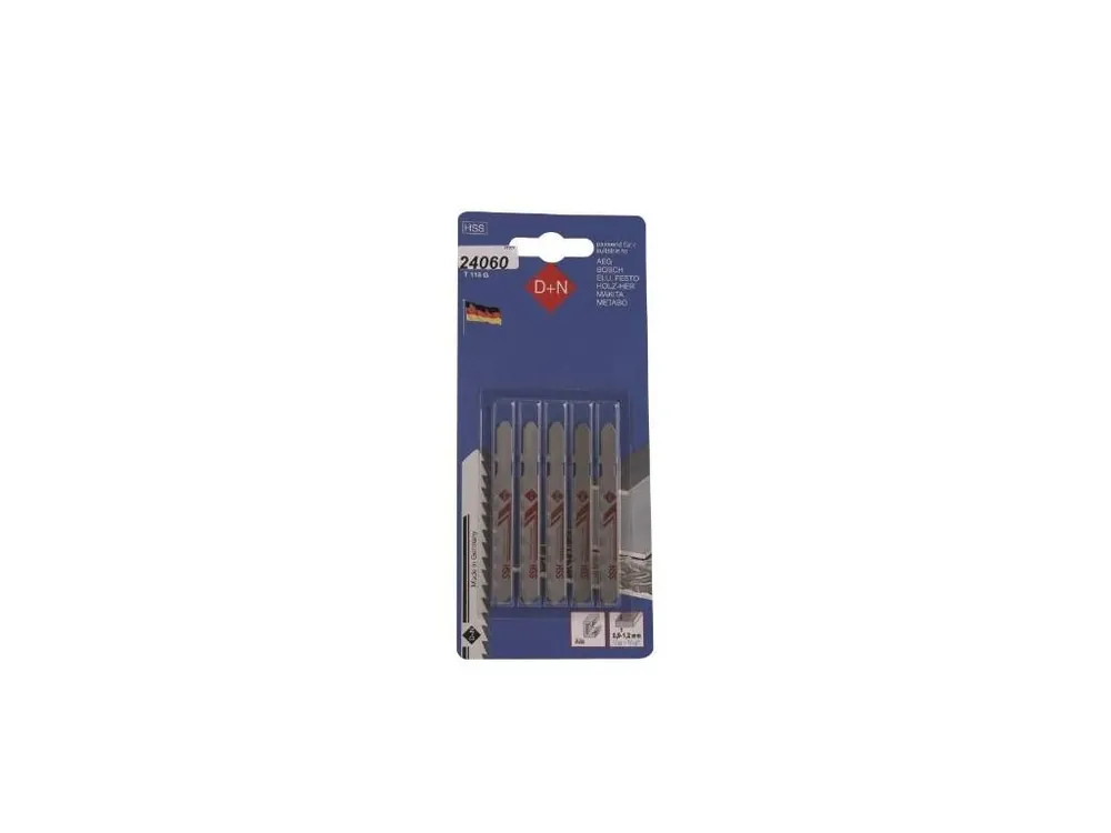 Pilka přímočará HSS, 5 ks, 50/1 mm, 31007