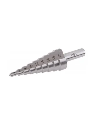 Vrták stupňovitý HSS, ø 4 - 20 mm, 9 stupňů
