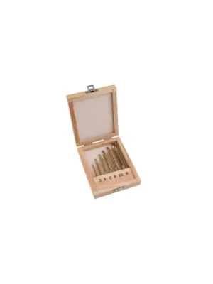 Vrtáky frézovací TITAN HSS, SET 6 ks