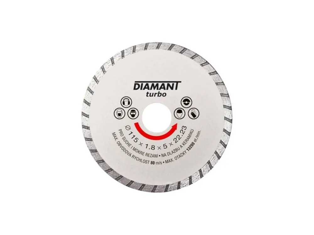 Kotouč diamantový turbo Ø 180 x 22.2 mm, DIAMANT