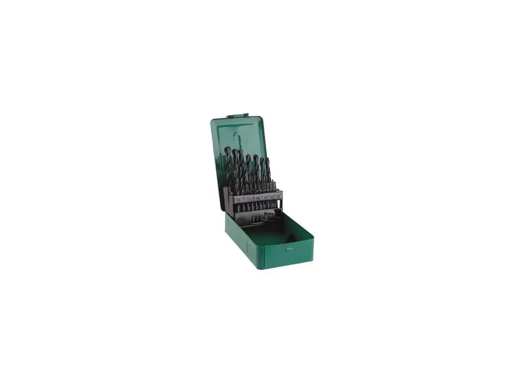 Vrták do kovu, SET, 1 – 10 mm, 19 ks, plech
