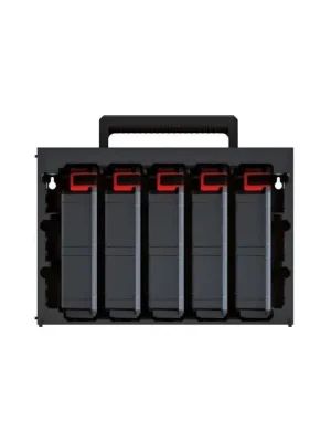 Skříňka na stěnu s 5 organizéry TAGER CASE, 415 x 290 x 290 mm, Kistenberg