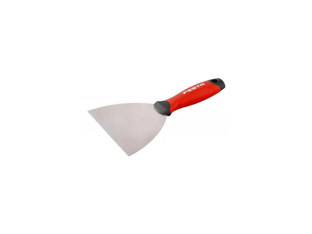 Špachtle nerez, 140 mm, gumová rukojeť, FESTA